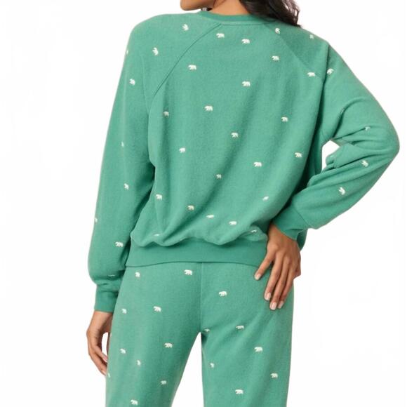 NEW PJ SALVAGE outsider lounge top in forest - Picture 2 of 3